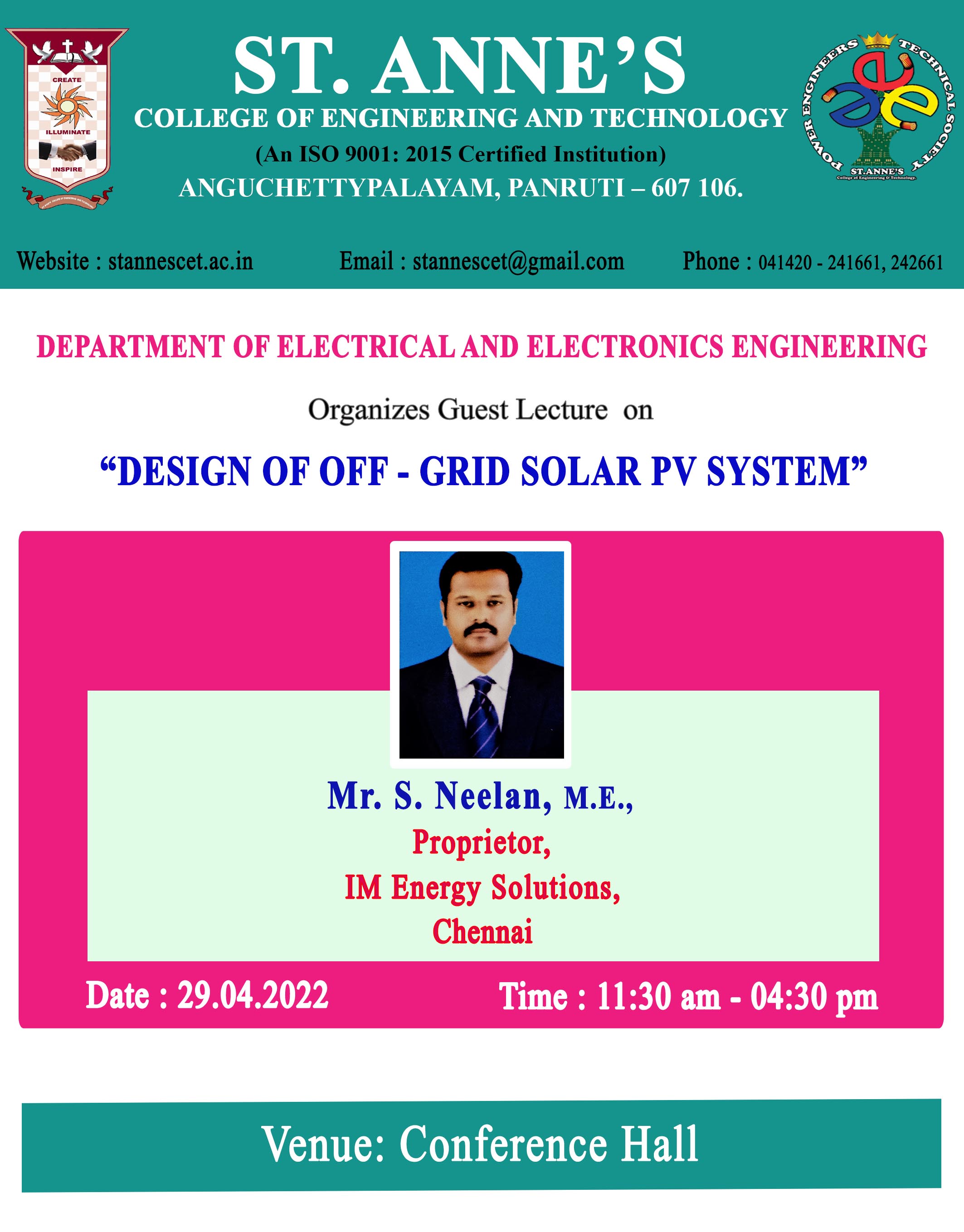 DESIGN OF OFF- GRID SOLAR PV SYSTEM
